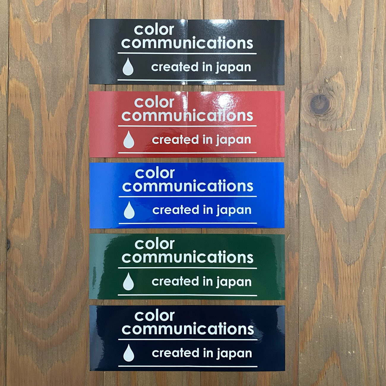 COLOR COMMUNICATIONS CREATED IN JAPAN STICKER