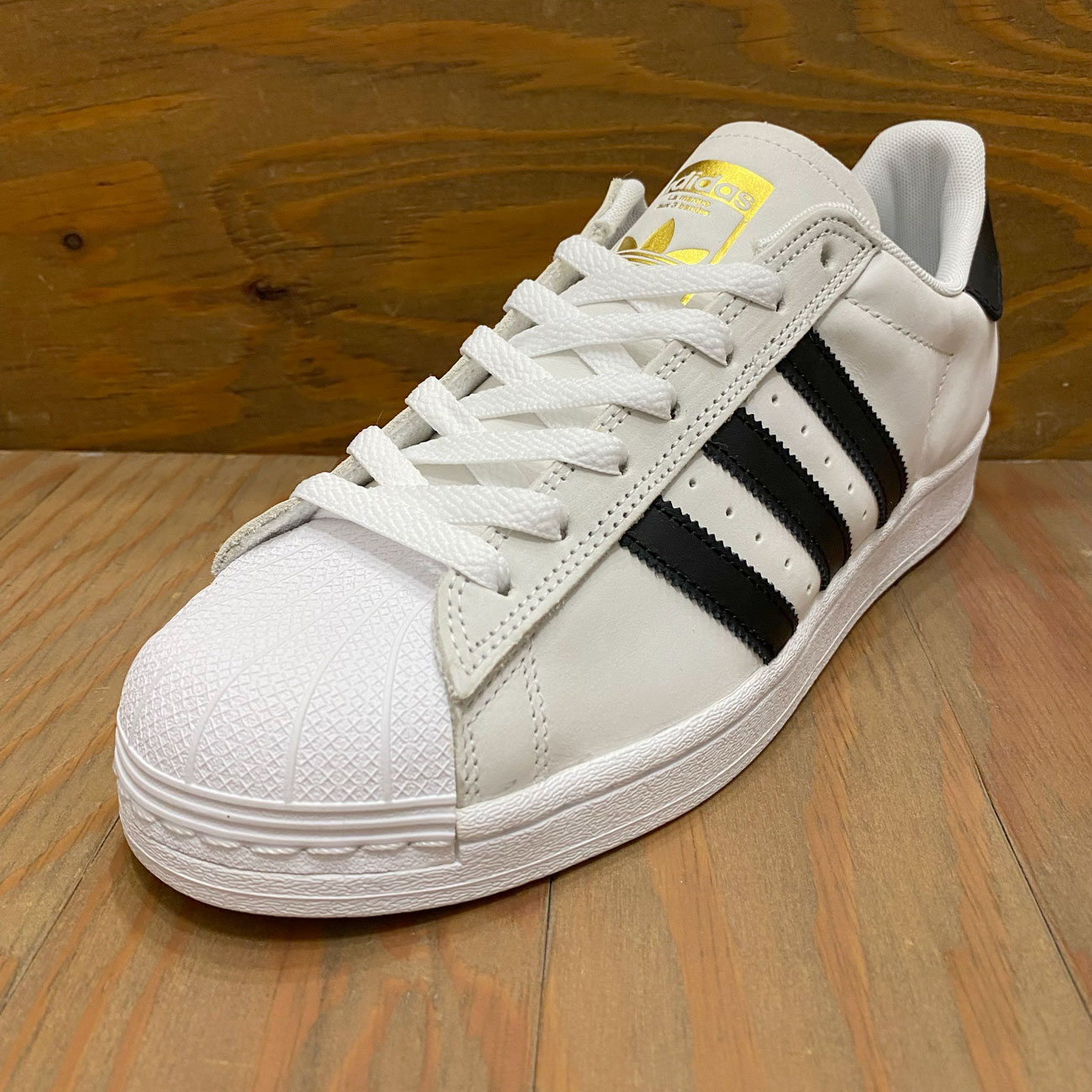 ADIDAS SUPERSTAR ADV WHITE/BLACK(SYNTHETIC)
