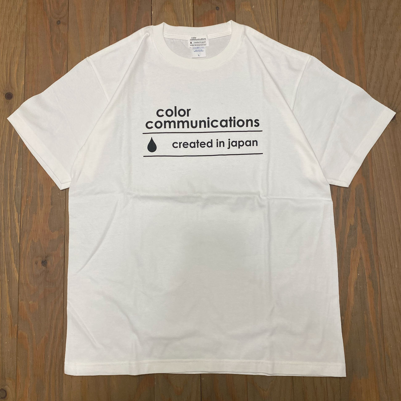 COLOR COMMUNICATIONS CREATED IN JAPAN LOGO TEE