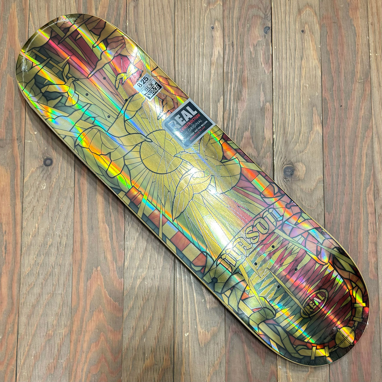 MASON MASON HOLOGRAPHIC CATHEDRAL GOLD FOIL TRUE FIT DECK 8.25inch