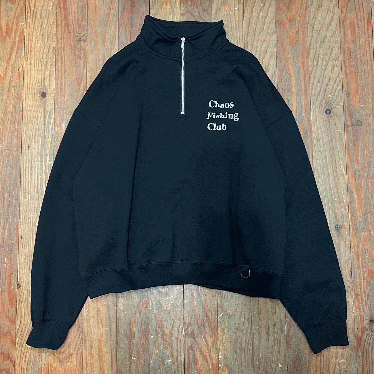 CHAOS FISHING CLUB LOGO HALF ZIP SWEAT SHIRT | 東京のスケート