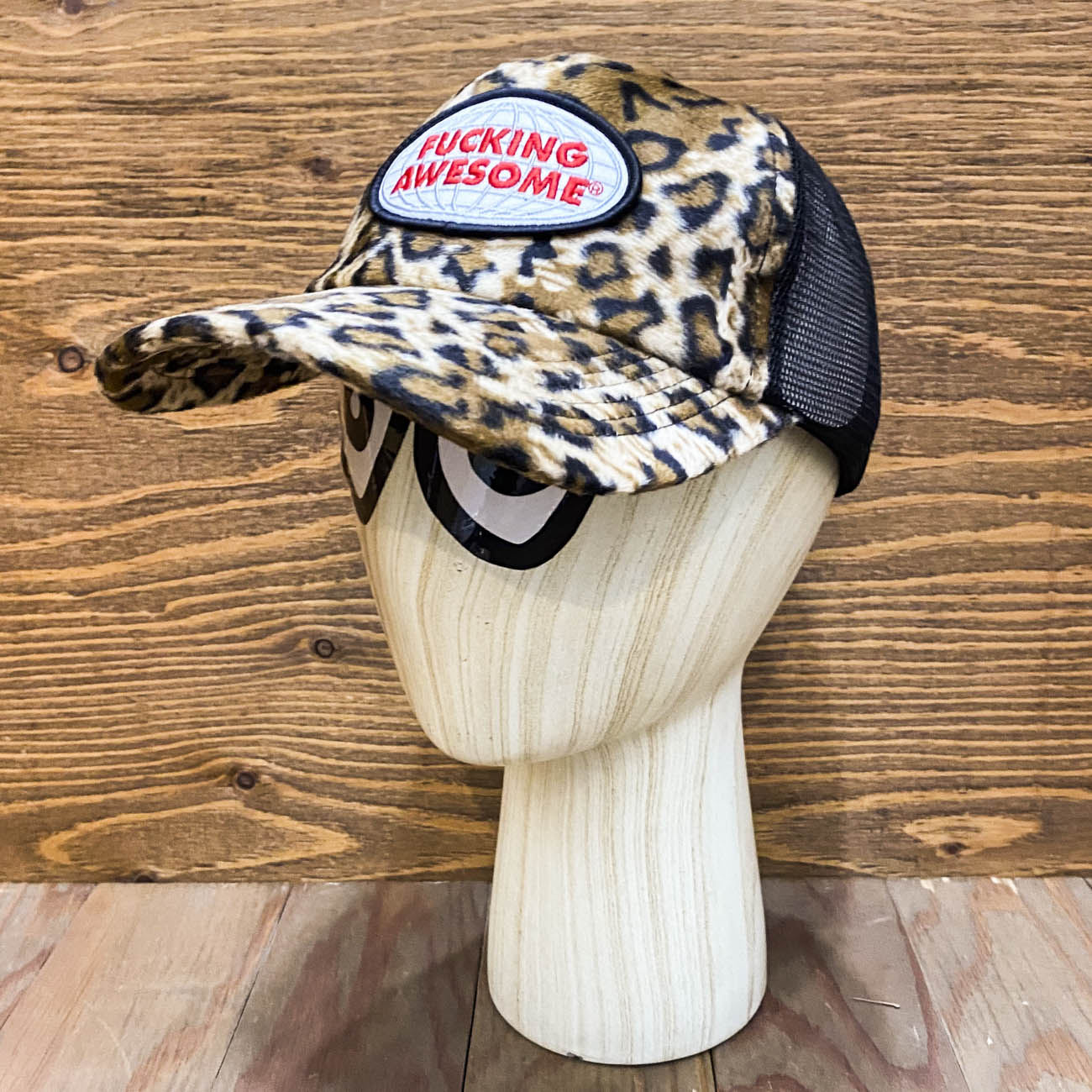 FUCKING AWESOME FUZZY LEOPARD HAT
