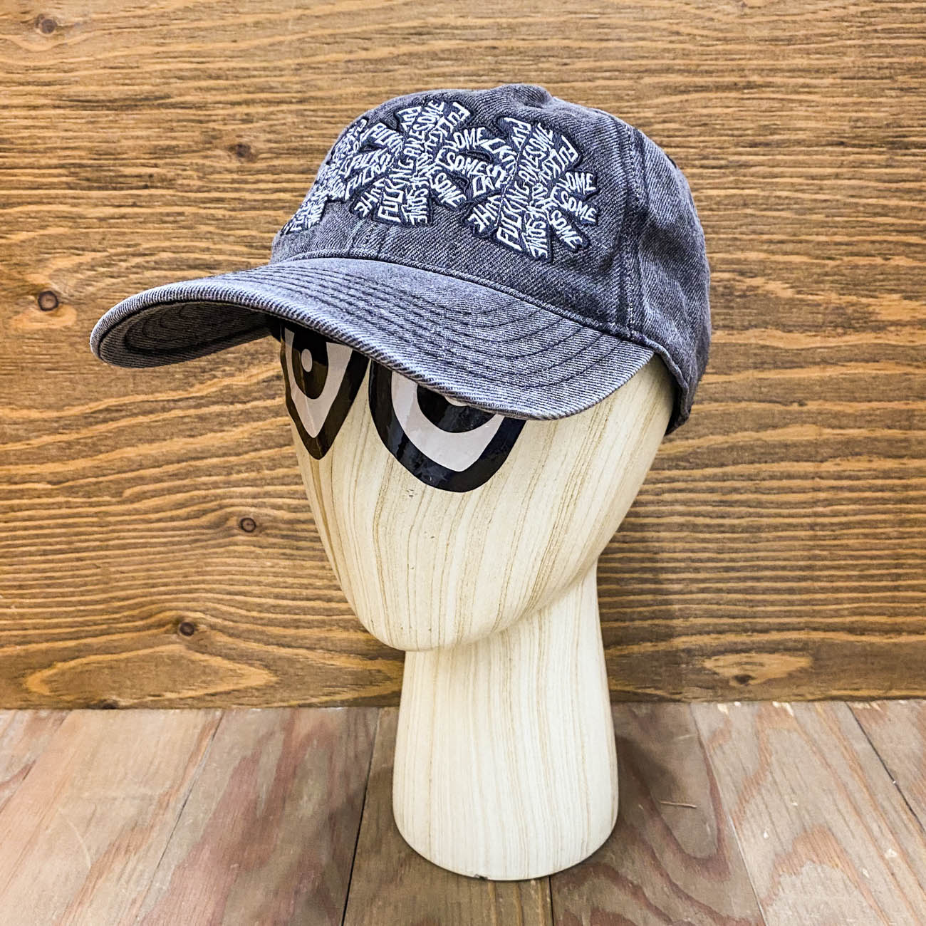 FUCKING AWESOME THREE SPIRAL WASHED DENIM 6-PANEL HAT