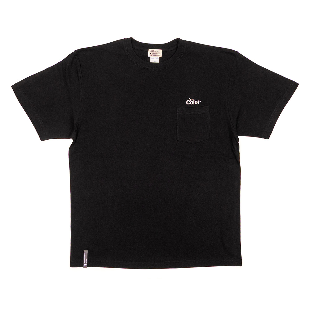 COLOR COMMUNICATIONS WAWA OWL EMB POCKET TEE BLACK | 東京の