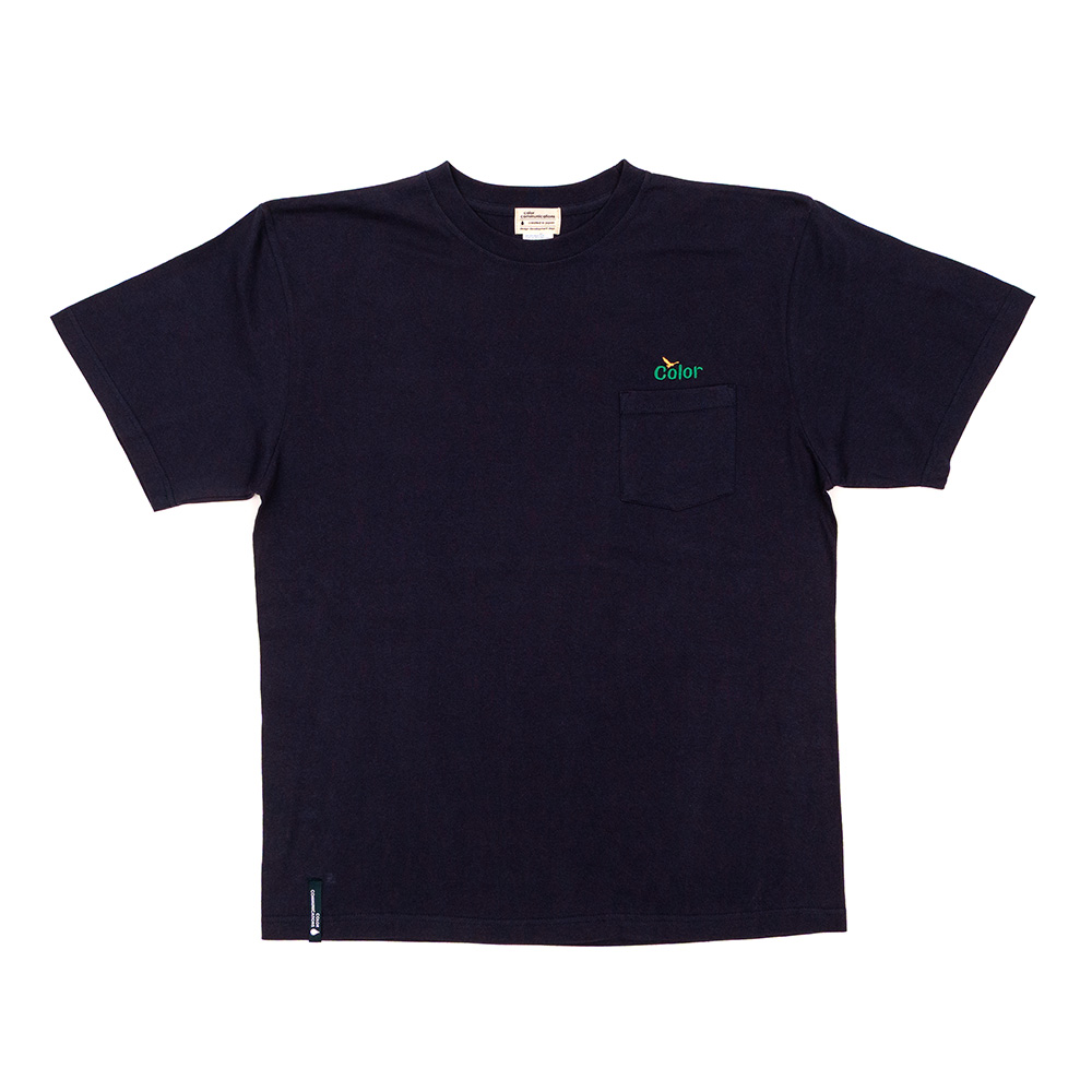 COLOR COMMUNICATIONS WAWA OWL EMB POCKET TEE NAVY