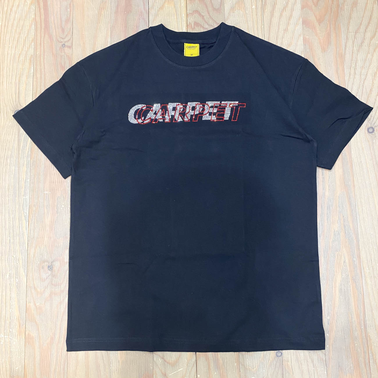 CARPET COMPANY MISPRINT RHINESTONE TEE