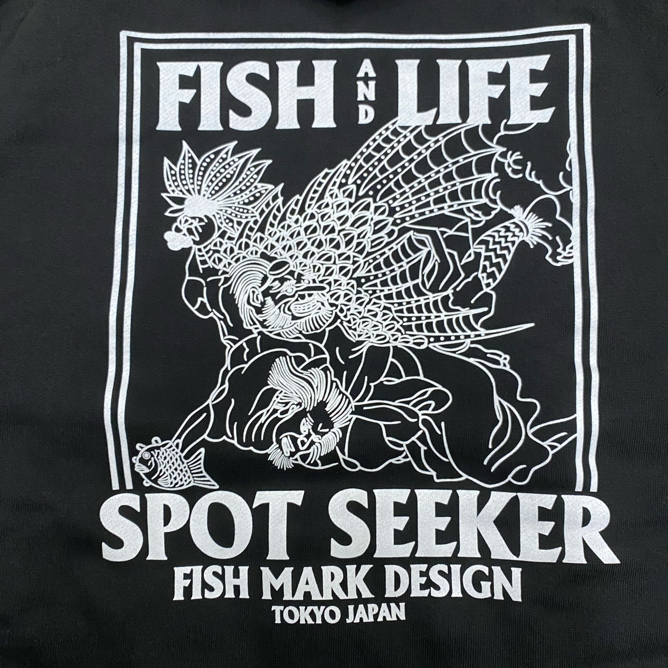 FISH & LIFE SPOTSEEKER No4. ZIP HOODIE