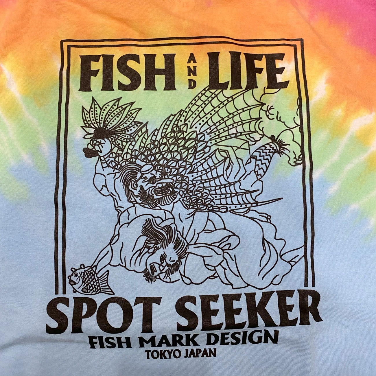 FISH & LIFE SPOTSEEKER No4. TIE DYE TEE