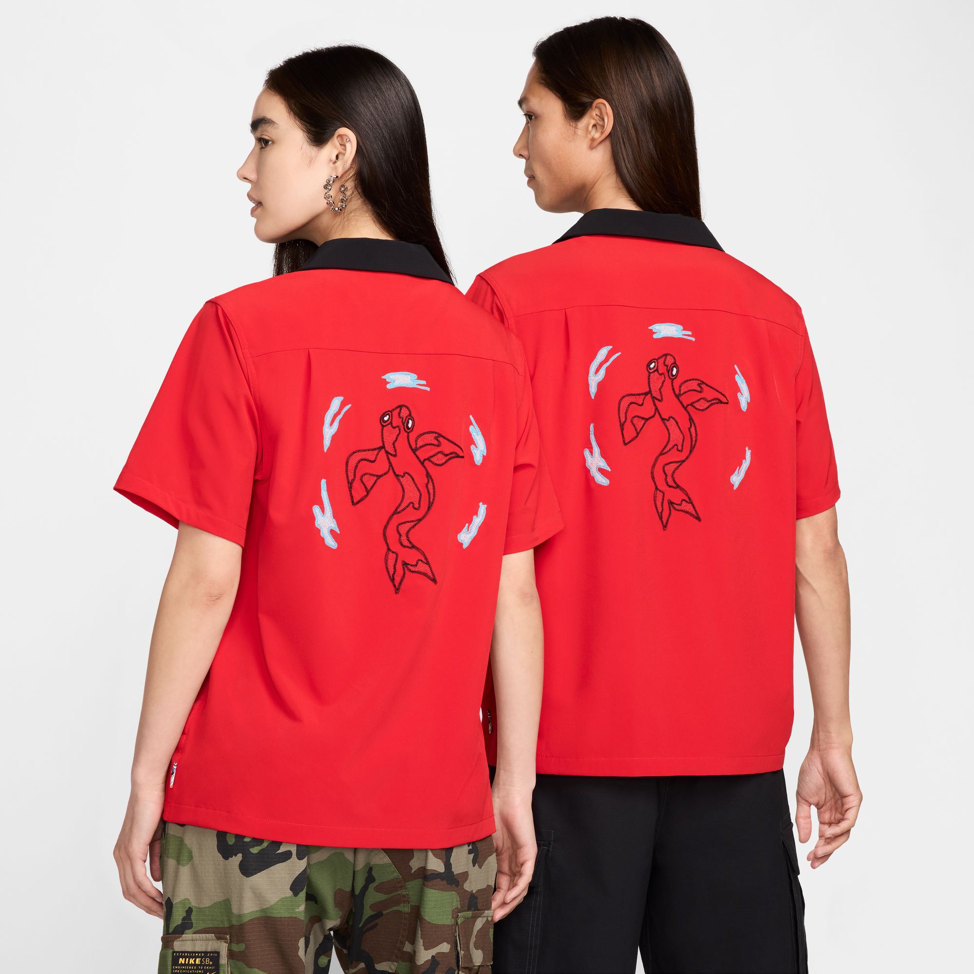 NIKE SB BOWLER BTN UP OLY JPN S/S トップ