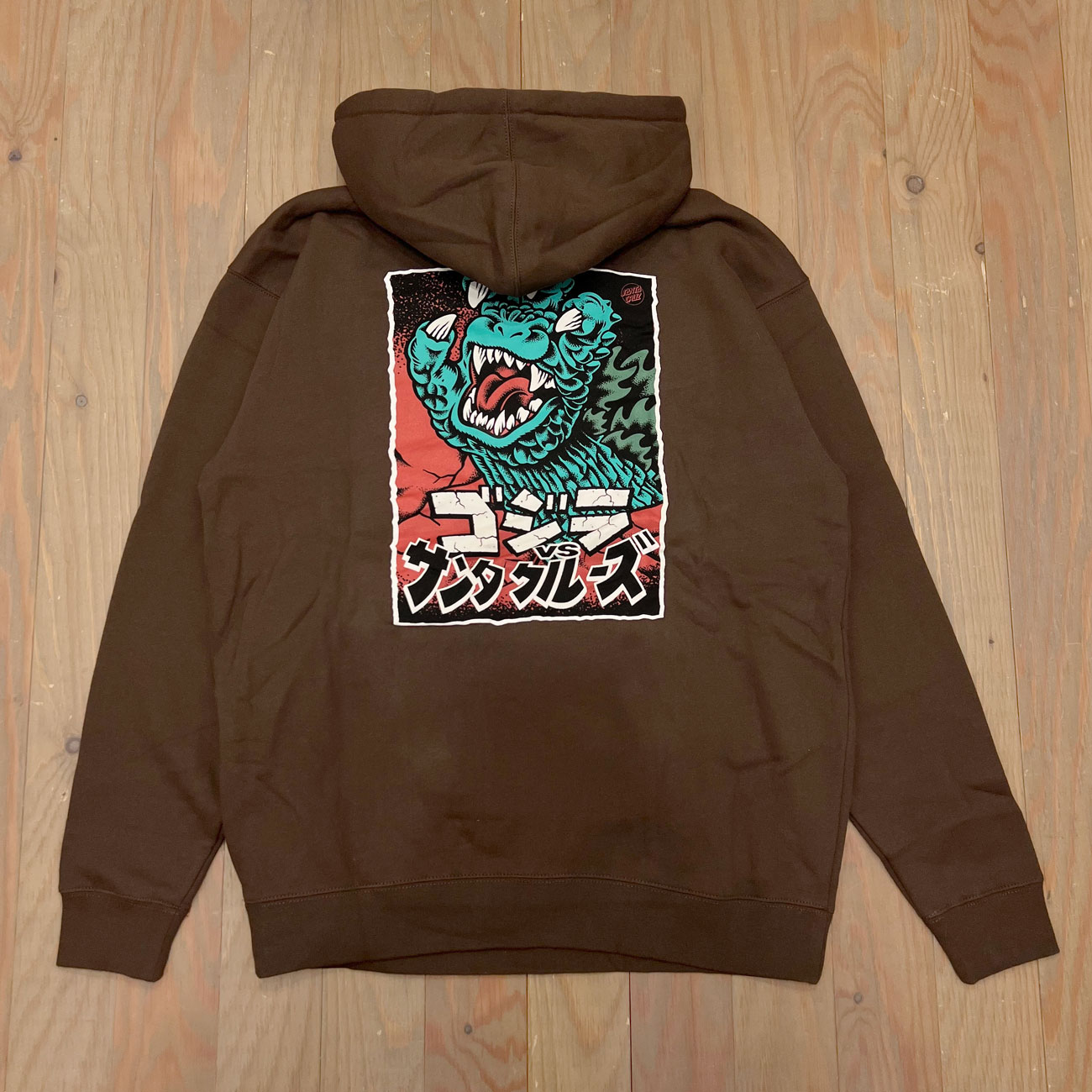 SANTA CRUZ x GODZILLA HAND FRONT HOODIE 