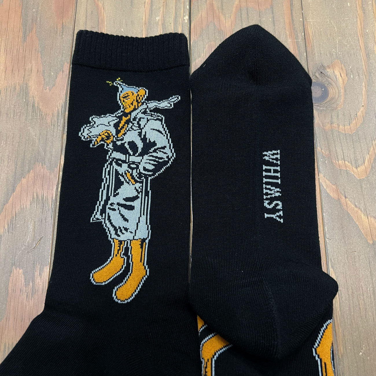 WHIMSY PEEPO-SAN SOX BLACK