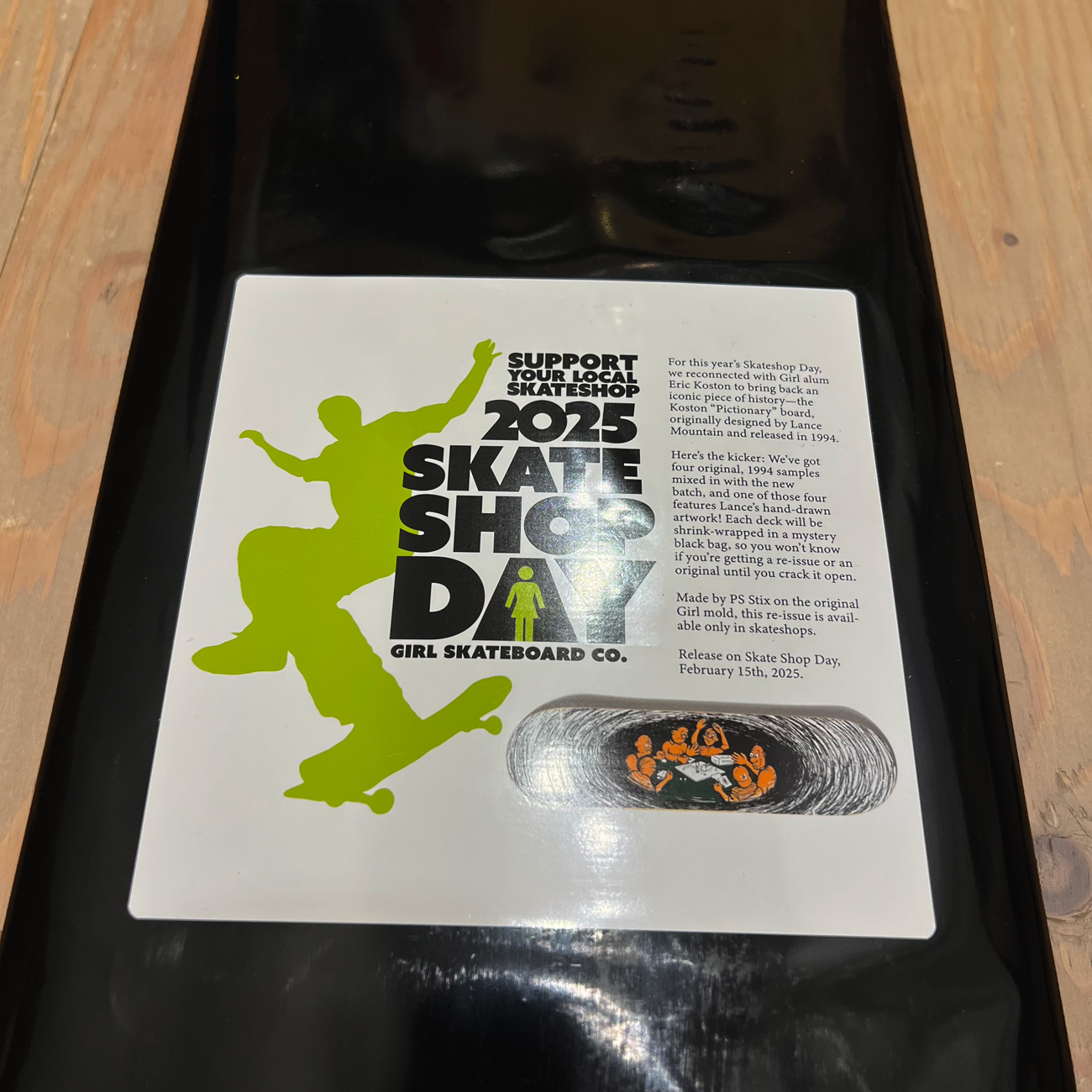 GIRL ERIC KOSTON PICTIONNARY REISSUE DECK 7.5inch