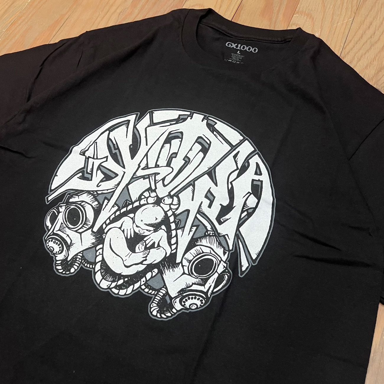 GX1000 DYSTOPIA GAS MASK TEE
