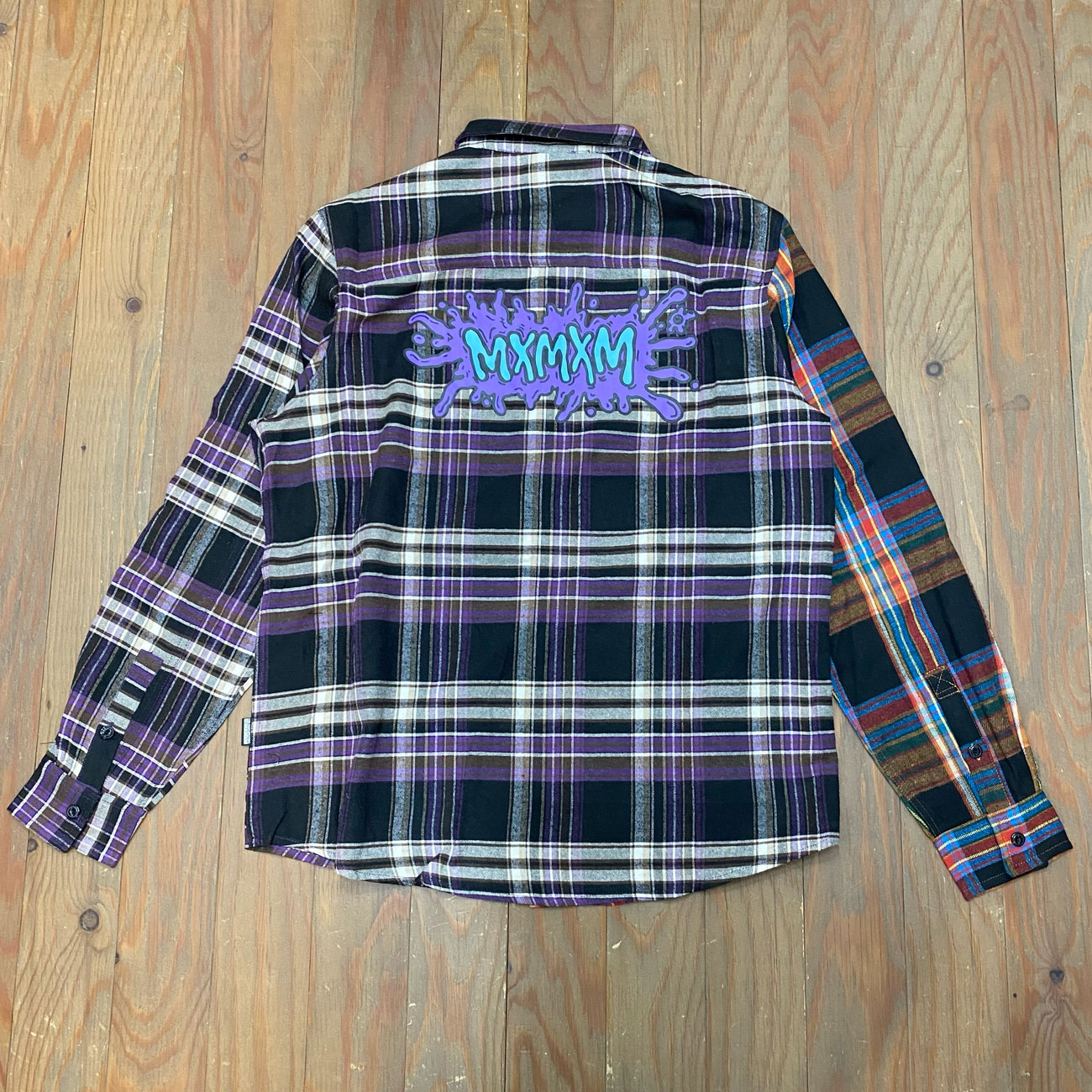 MxMxM チグハグ NEL SHIRT