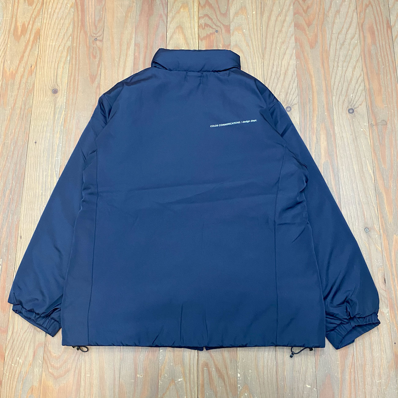 COLOR COMMUNICATIONS DRIP EMB STAND COLLAR JACKET