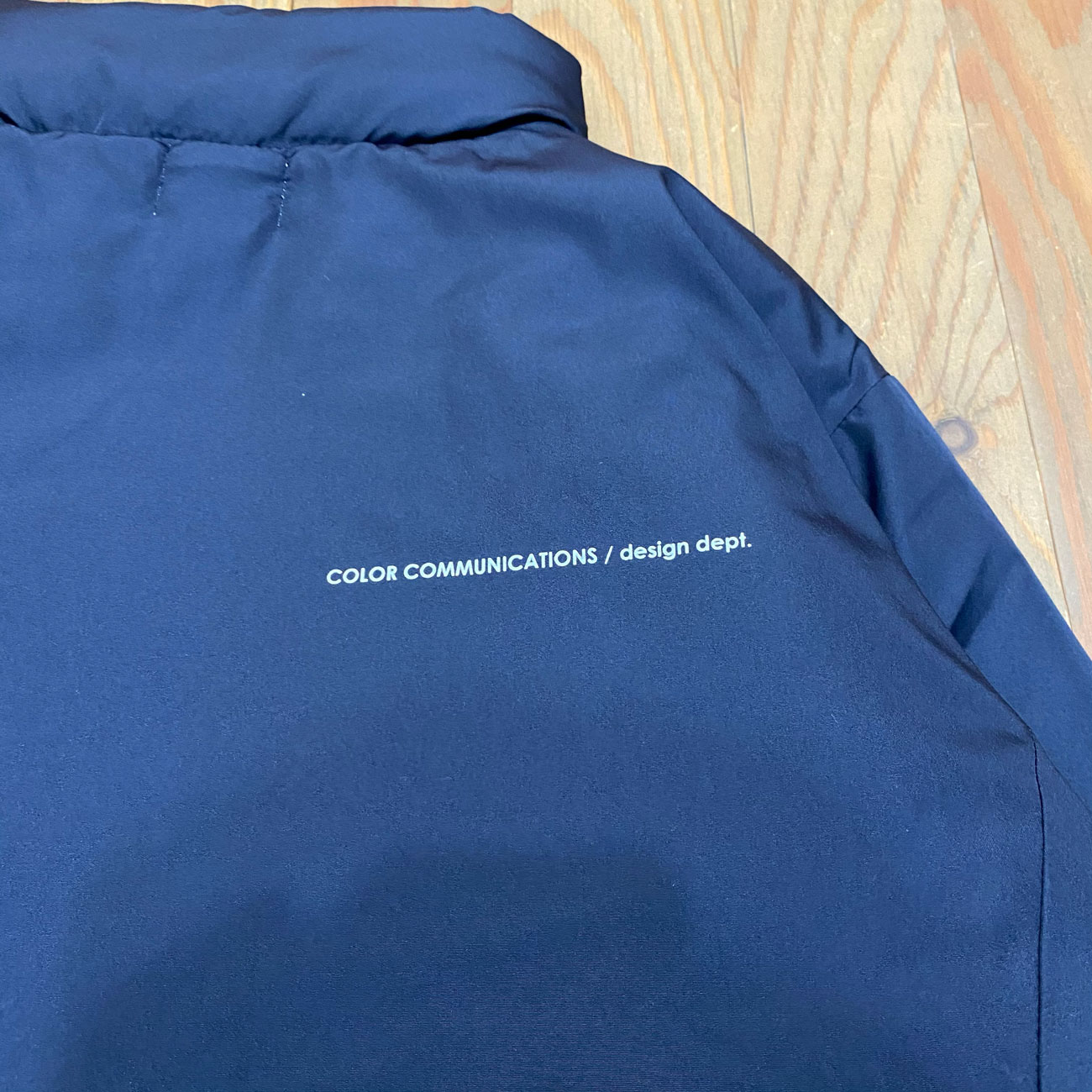 COLOR COMMUNICATIONS DRIP EMB STAND COLLAR JACKET