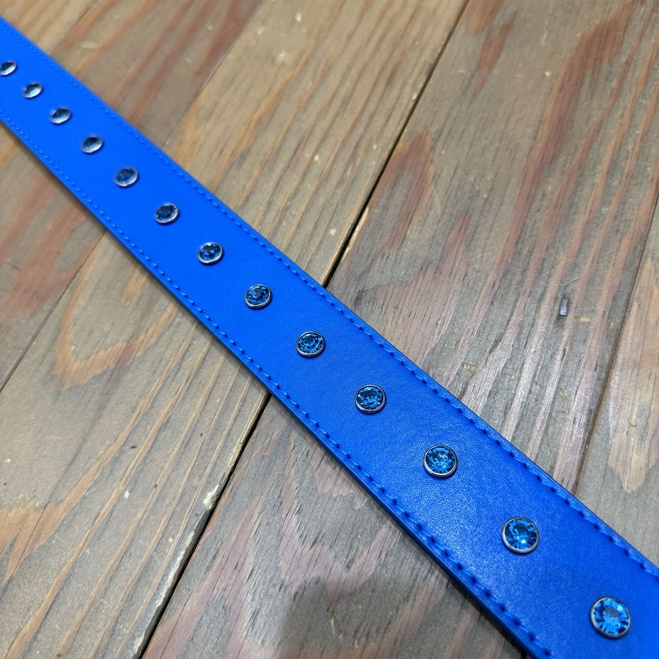 LOOSEY LOVES YOU ROYAL RHINESTONE BELT