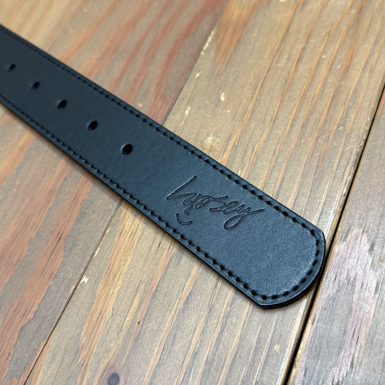 LOOSEY LOVES YOU BLACK RHINESTONE BELT