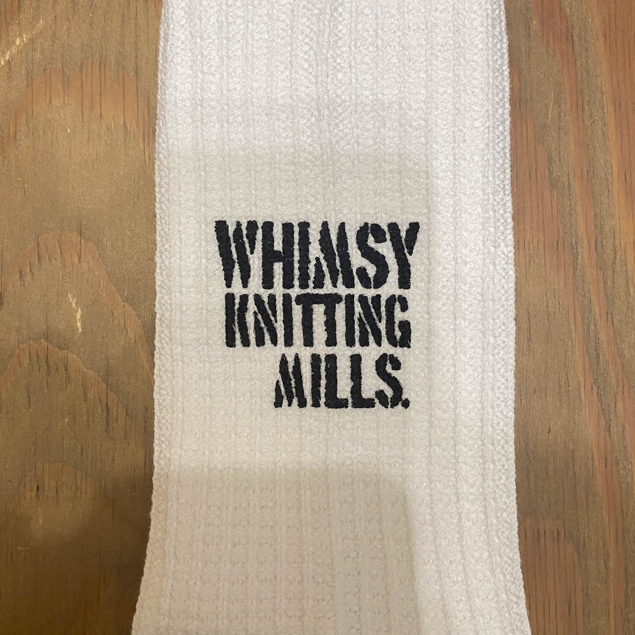 WHIMSY WAFFLE SOX WHITE