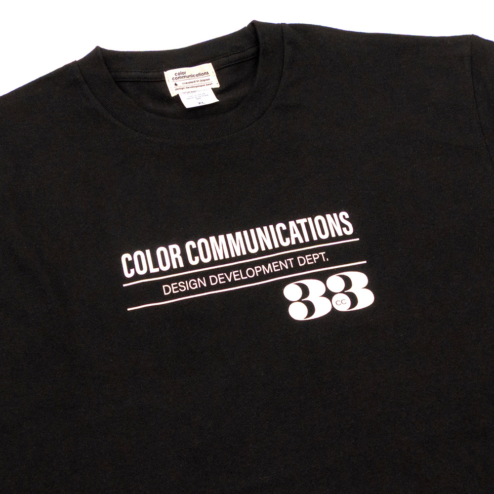 COLOR COMMUNICATIONS 33 RPM TEE BLACK