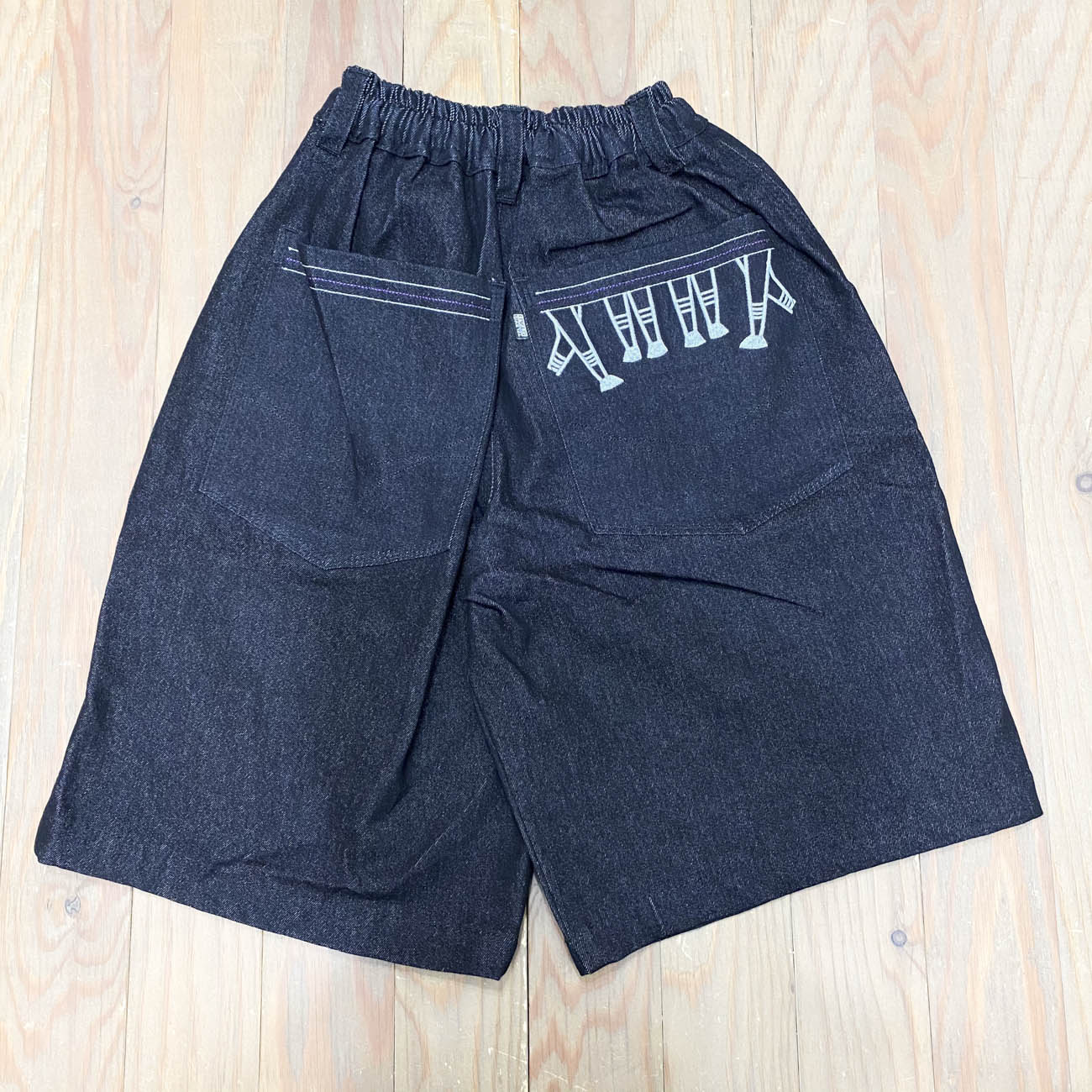TELEVISI STAR x HIGHSOX DENIM SHORTS BLACK 2026