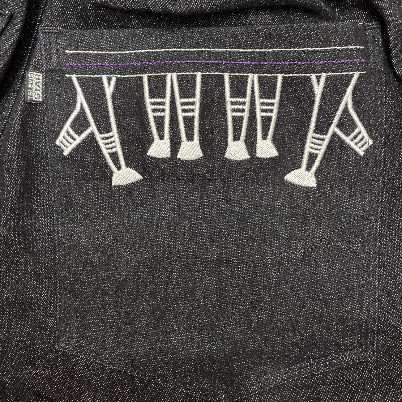 TELEVISI STAR x HIGHSOX DENIM SHORTS BLACK 2026
