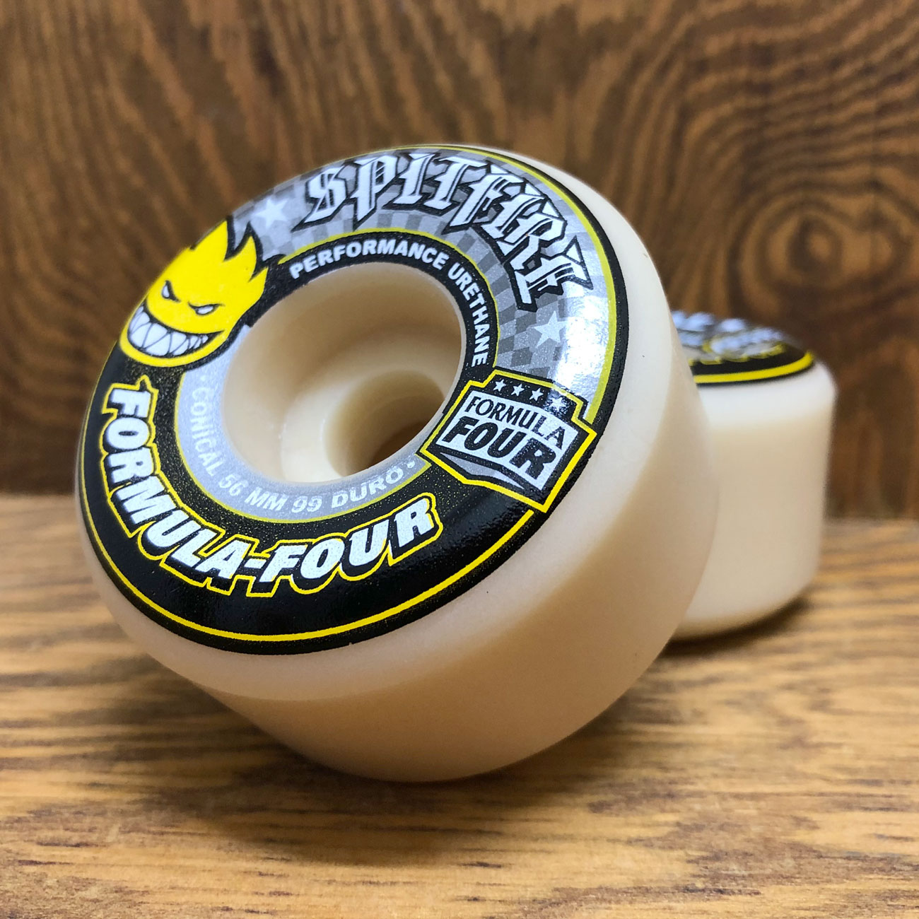 【スクエア】SPITFIRE F4 CONICAL 99A 56mm YELLOW PRINT